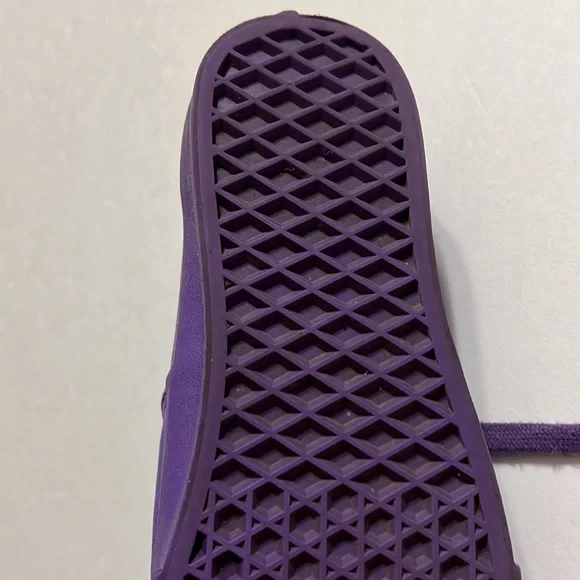 Van’s unisex purple checkerboard shoes size 6 men’s and 7.5 women’s - Picture 11 of 14